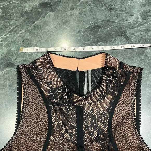 chinese dress ladies Anthropologie x In Earnest Byron Lars Lacy Midi Dress Size 10 NEW  Finds  For You